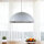 grande lampe à suspendre Ø70cm rond Design moderne argenté