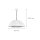 grande lampe à suspendre Ø70cm rond Design moderne argenté