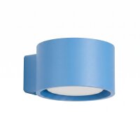 Wandleuchte Aluminium Hellblau GX53 T:12 cm modern