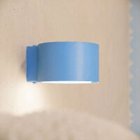 Wandleuchte Aluminium Hellblau GX53 T:12 cm modern