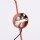Wandlampe mit Schalter Stahl Ocker E14 H:30 cm
