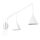 Wandlampe mit Schalter 2-flammig Stahl Weiß E14 H:30 cm