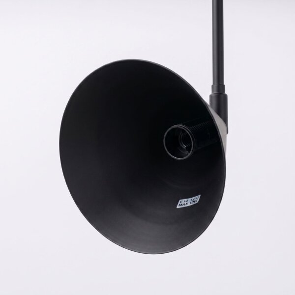 Wandlampe mit Schalter Stahl Schwarz E14 H:30 cm