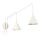 Wandleuchte mit Schalter Stahl Beige E14 H:30 cm