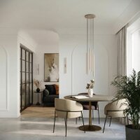 Wandlampe Up Down Stahl Taupe G9 H:50 cm indirekt