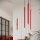 Wandlampe Up Down Stahl Rot G9 H:50 cm blendarm