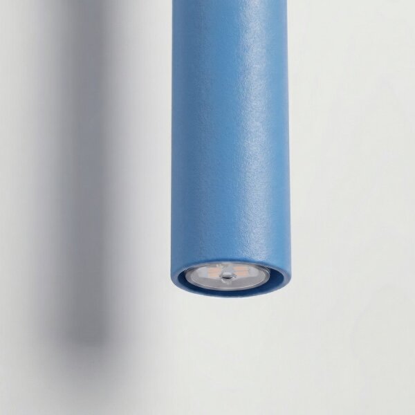 Wandlampe Up Down Stahl Hellblau G9 H:50 cm blendarm