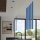 Wandlampe Up Down Stahl Hellblau G9 H:50 cm blendarm