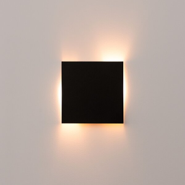 Wandlampe Stahl Schwarz G9 H:15 cm blendarm schlicht