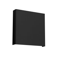 Wandlampe Stahl Schwarz G9 H:15 cm blendarm schlicht