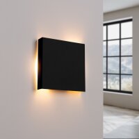 Wandlampe Stahl Schwarz G9 H:15 cm blendarm schlicht