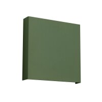 Wandleuchte Stahl Olivgrün G9 H:15 cm blendarm