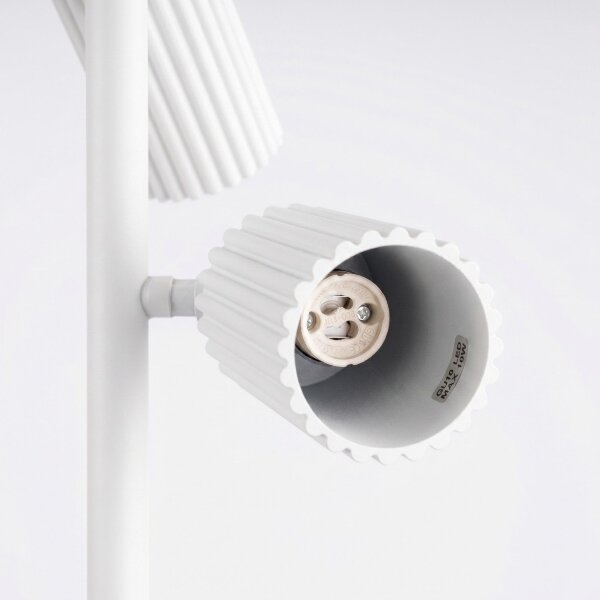 Stehlampe flexibel Weiß GU10 3-flammig H:155 cm