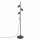 Stehlampe verstellbar Aluminium Schwarz GU10 H:155 cm