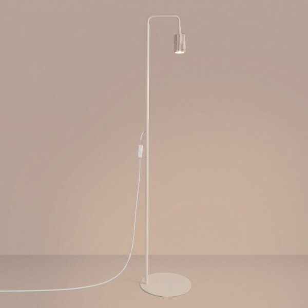 Stehleuchte flexibel Aluminium Beige GU10 H:160 cm