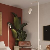 Stehleuchte flexibel Aluminium Beige GU10 H:160 cm
