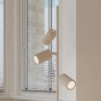 Stehlampe verstellbar Aluminium Beige GU10 H:155 cm