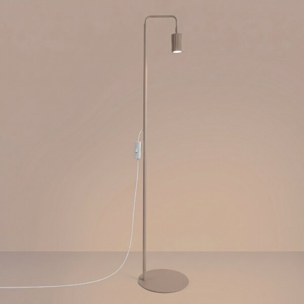 Stehleuchte schwenkbar Aluminium Taupe GU10 H:160 cm