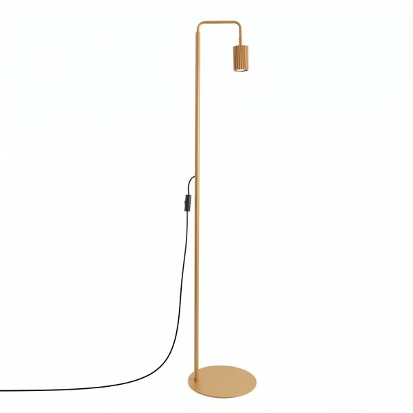 Stehleuchte schwenkbar Aluminium Gold GU10 H:160 cm