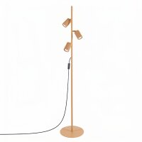 Stehlampe verstellbar Aluminium Gold GU10 H:155 cm