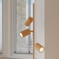 Stehlampe verstellbar Aluminium Gold GU10 H:155 cm