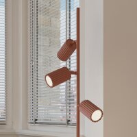 Stehlampe schwenkbar Aluminium Ockerrot GU10 H:155 cm