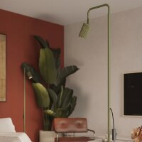 Stehlampe verstellbar Aluminium Olivgrün GU10 H:160 cm