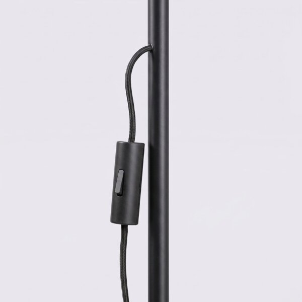 Stehlampe schwenkbar Stahl Schwarz E14 H:165 cm modern