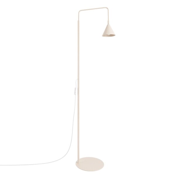 Stehleuchte flexibel Stahl Beige E14 H:165 cm blendarm
