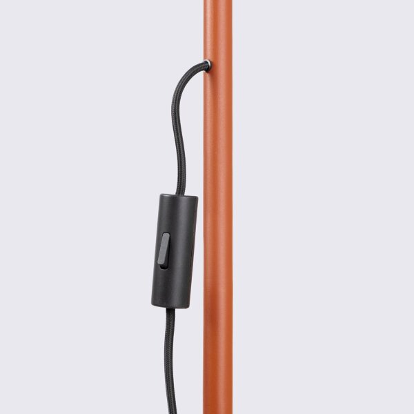 Stehleuchte schwenkbar Stahl Ocker E14 H:165 cm