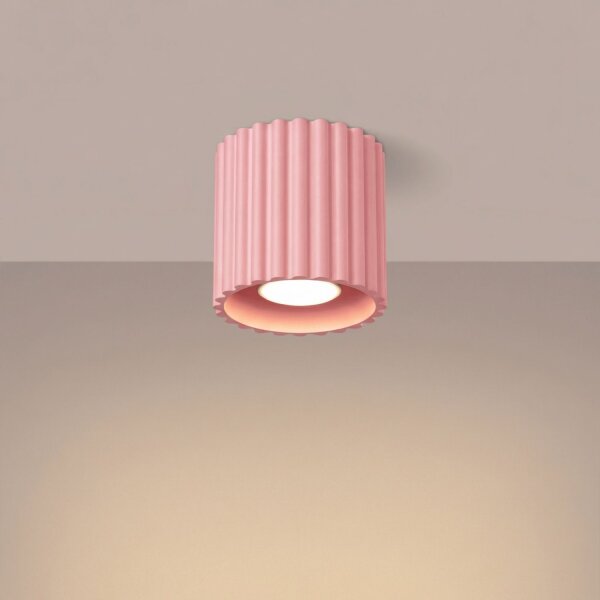 Deckenlampe Aluminium Rosa GU10 Ø10 cm modern
