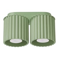 Deckenleuchte Aluminium Salbei GU10 L:21 cm wohnlich