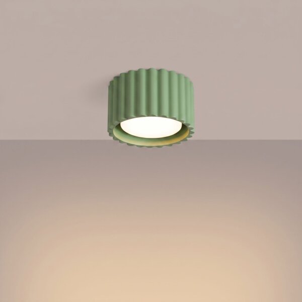 Deckenlampe Aluminium Salbei GX53 Ø10 cm wohnlich