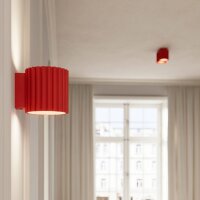 Deckenleuchte Aluminium Rot GU10 Ø10 cm modern