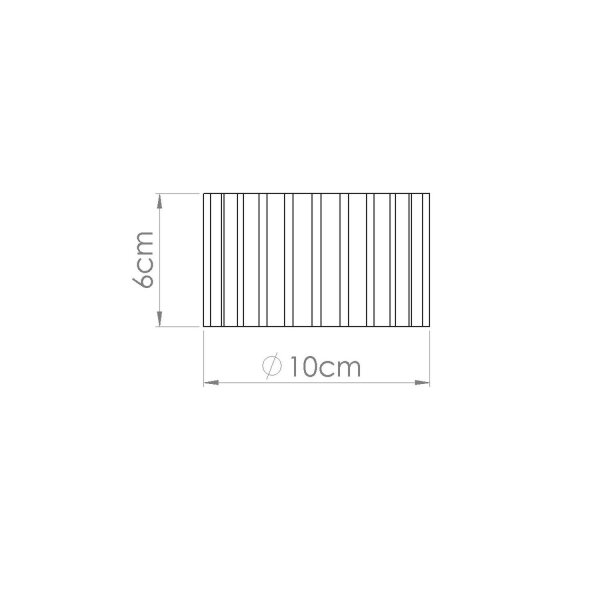 Deckenlampe Aluminium Rot GX53 Ø10 cm modern rund