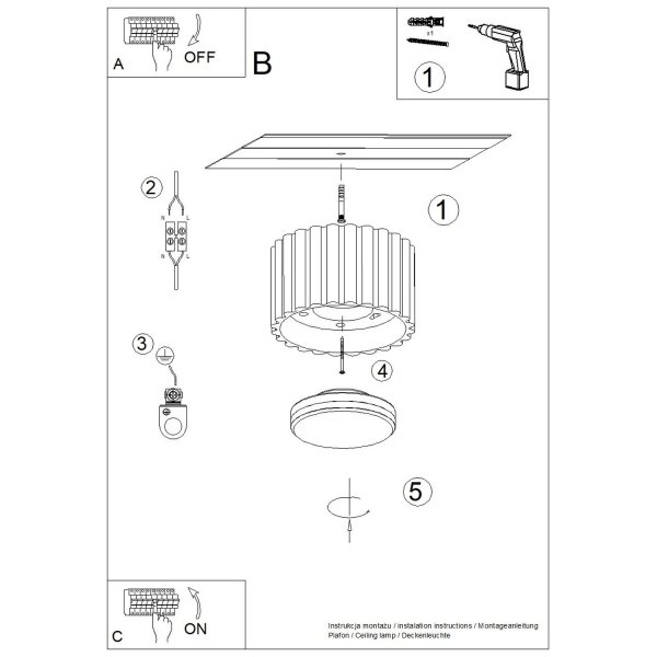 Deckenlampe Aluminium Rot GX53 Ø10 cm modern rund
