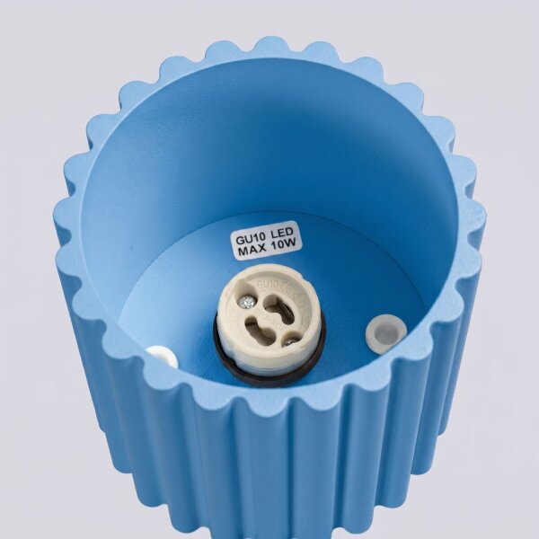 Deckenlampe Aluminium Hellblau GU10 Ø10 cm modern