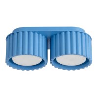 Deckenleuchte Aluminium Hellblau GX53 L:21 cm