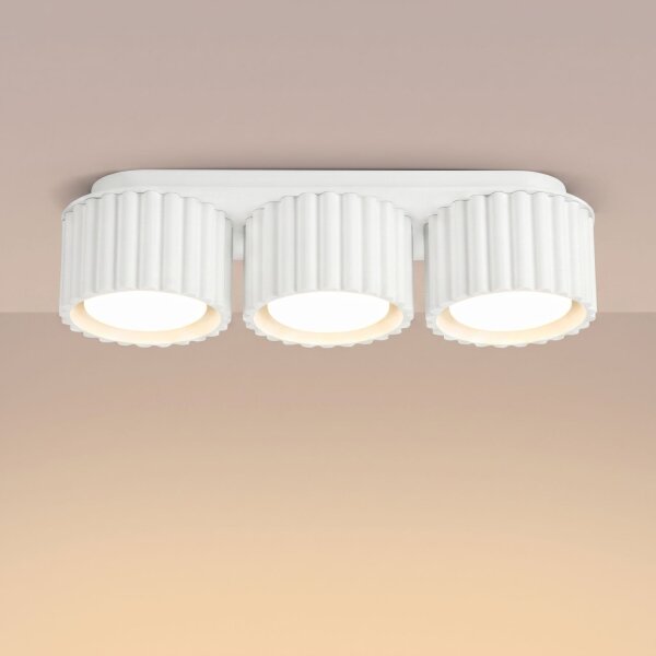 Deckenlampe Aluminium Weiß GX53 L:32,5 cm modern
