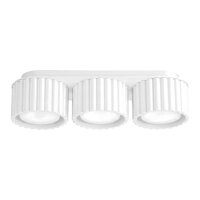 Deckenlampe Aluminium Wei&szlig; GX53 L:32,5 cm modern