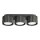 Deckenlampe 3-flammig Aluminium Schwarz GX53 L:32,5 cm