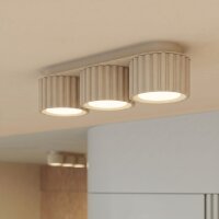 Deckenlampe 3-flammig Aluminium Beige GX53 L:32,5 cm