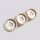 Deckenlampe 3-flammig Aluminium Beige GX53 L:32,5 cm