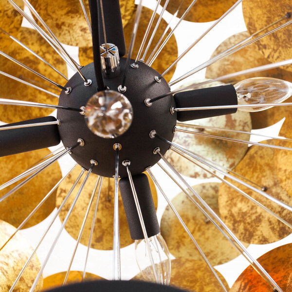 Lampe de salon Lampe design ronde noire