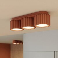 Deckenlampe 3-flammig Aluminium Ocker GX53 L:32,5 cm