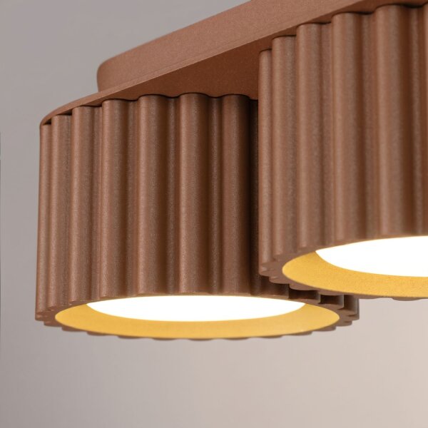 Deckenleuchte 3-flammig Aluminium Mokka GX53 L:32,5 cm