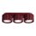 Deckenlampe 3-flammig Aluminium Burgund GX53 L:32,5 cm