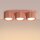 Deckenlampe 3-flammig Aluminium Pfirsich GX53 L:32,5 cm