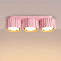 Deckenlampe 3-flammig Aluminium Rosa GX53 L:32,5 cm