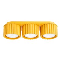 Deckenlampe 3-flammig Aluminium Gelb GX53 L:32,5 cm